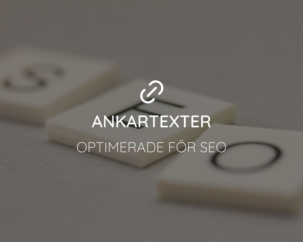 Optimera ankartexter för SEO