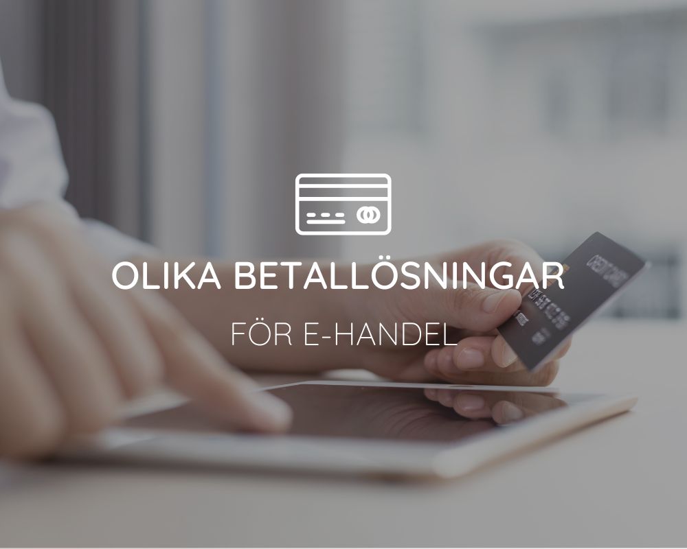 betallösningar för e-handel
