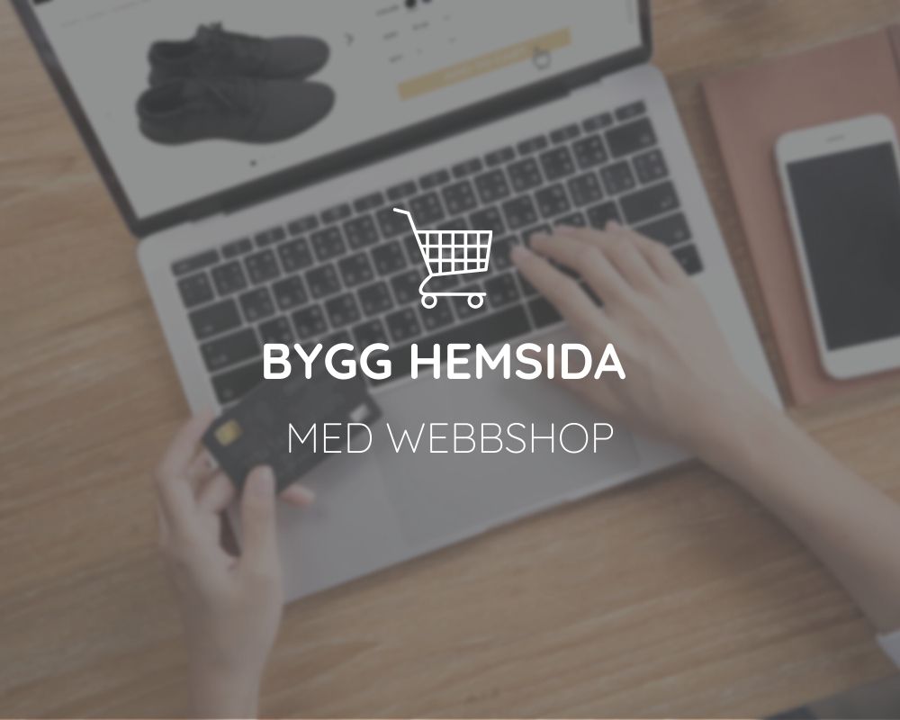 Bygg hemsida med webbshop