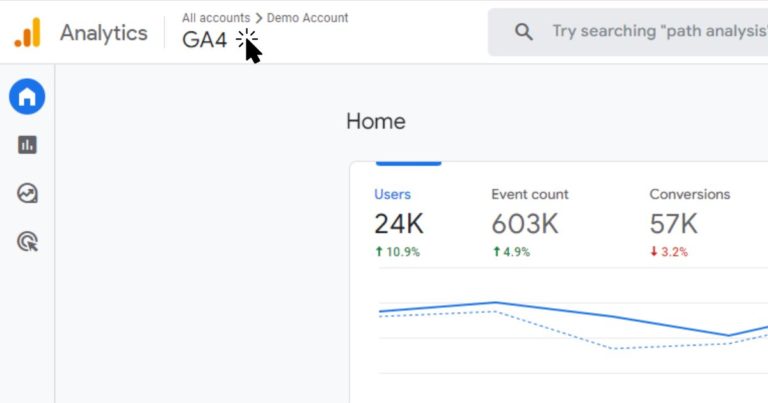 Hitta din egendom i Google Analytics 4