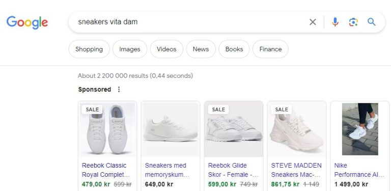 Sneakers - Google Shopping