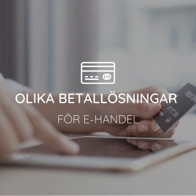 betallösningar för e-handel